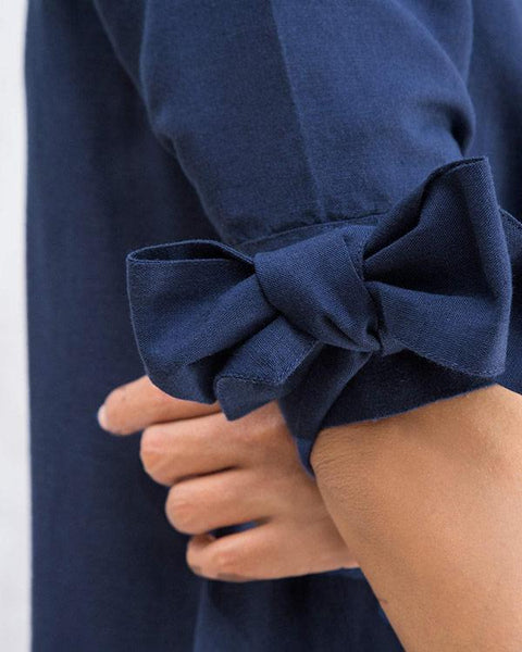 A-line Dress - Indigo